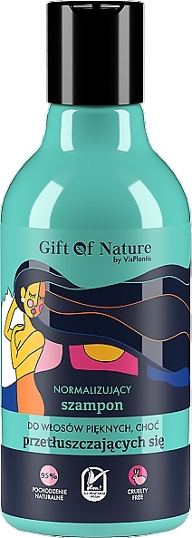 Шампунь для жирных волос - Vis Plantis Gift of Nature Normalizing Shampoo For Greasy Hair