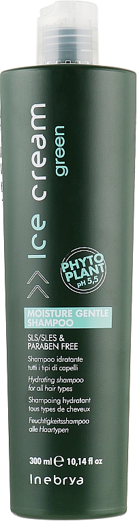 Зволожуючий шампунь для всіх типів волосся - Inebrya Green Moisture Gentle Shampoo