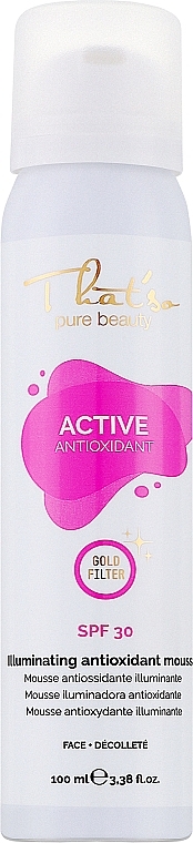 Пінка для обличчя та зони декольте - That'So Spuma Active Antioxidant SPF30 — фото N1