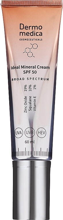 Идеальный минеральный крем с защитой SPF50 - Dermomedica Broad Spectrum Ideal Mineral Cream SPF50 — фото N1