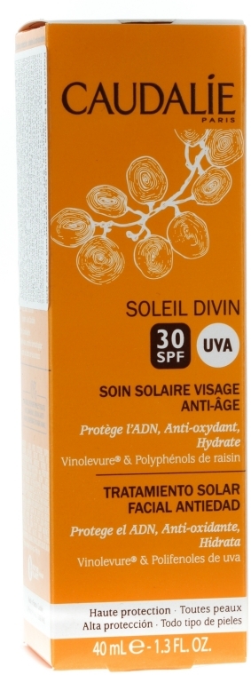 Антивозрастной солнцезащитный крем SPF 30 - Caudalie Soleil Divin Anti Ageing Face Suncare SPF30