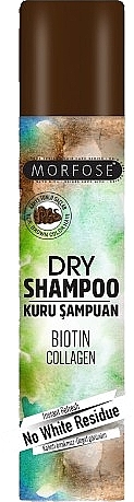 Сухий шампунь з біотином і колагеном для каштанового волосся - Morfose Dry Shampoo Biotin Collagen — фото N1