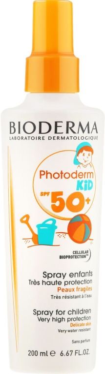 Сонцезахисний спрей для дітей - Bioderma Photoderm Kid SPF 50+ Sun Spray — фото N1