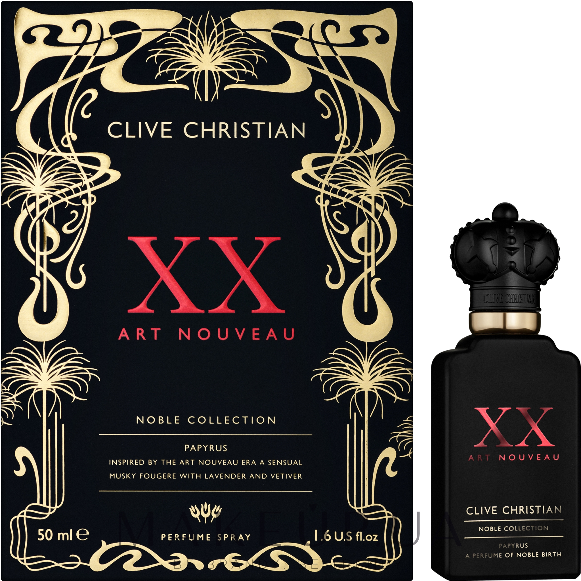 Clive Christian Noble XX Art Nouveau Papyrus - Парфуми — фото 50ml