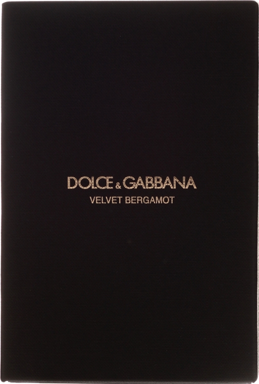 Dolce & Gabbana Velvet Bergamot - Парфюмированная вода — фото N1