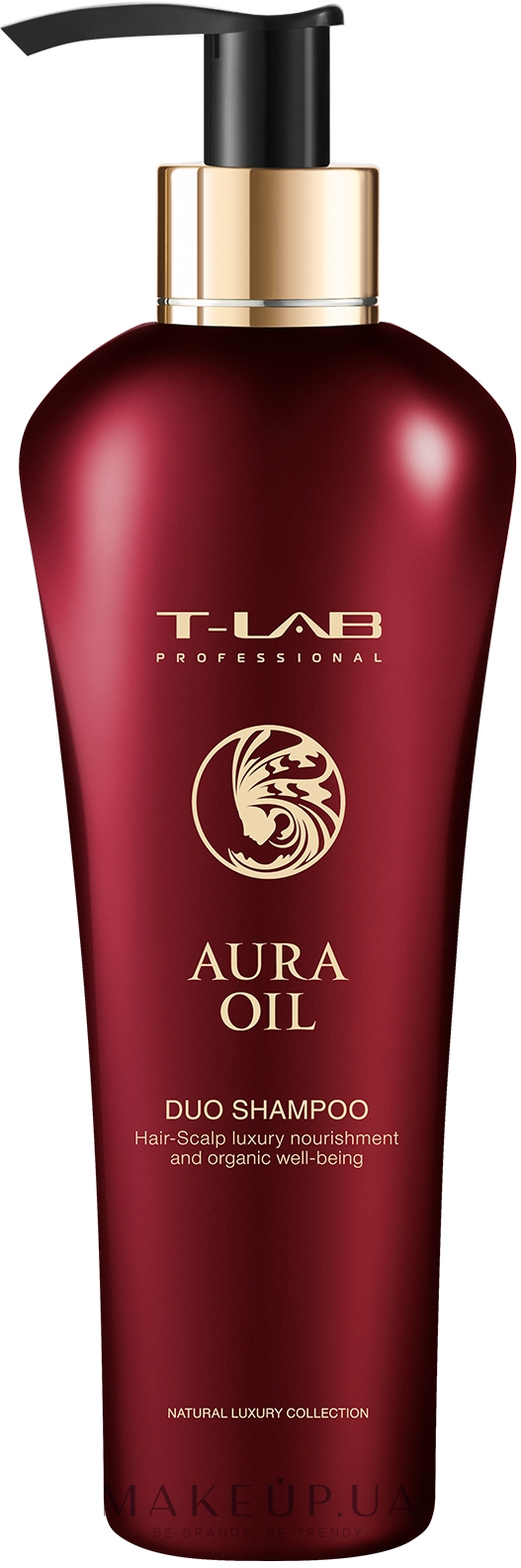 Восстанавливающий шампунь для сухих и поврежденных волос - T-LAB Professional Aura Oil Duo Shampoo — фото 300ml