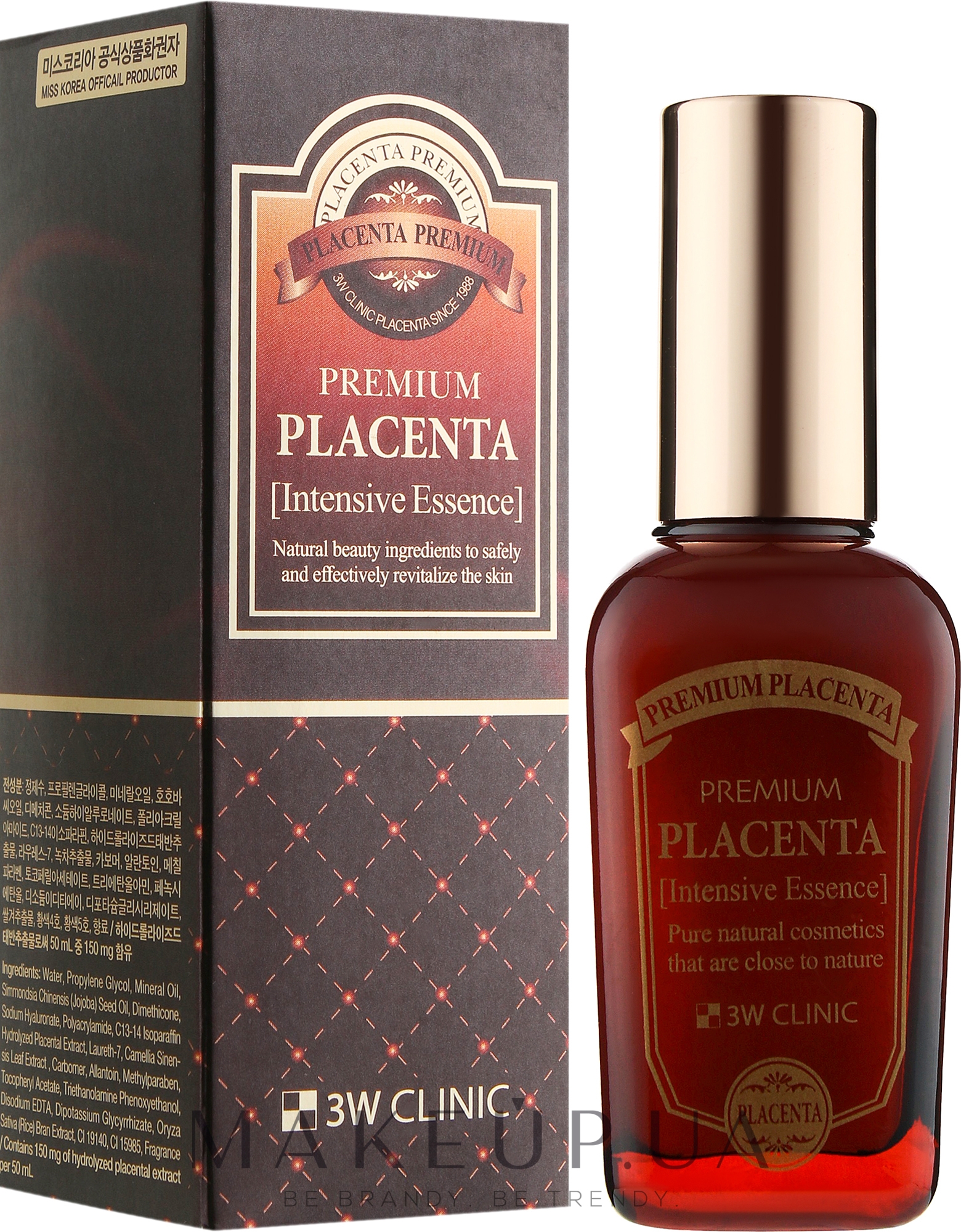 Премиум клиник отзывы. 3w Clinic Premium placenta Intensive Essence. Отзыв на косметику placenta 3w Clinic. Премиум плацента 3w Clinic перевод на русский язык.