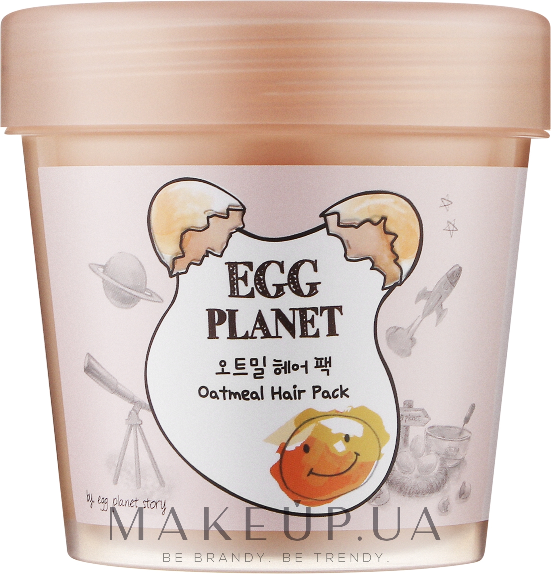 Маска для волос с экстрактом овсяных хлопьев - Daeng Gi Meo Ri Egg Planet Oatmeal Hair Pack — фото 200ml
