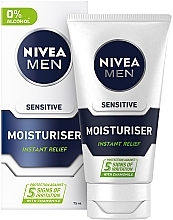 Парфумерія, косметика Зволожуючий крем після гоління для чутливої шкіри - NIVEA MEN Sensitive Moisturiser