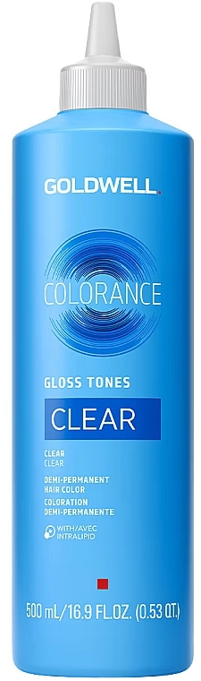 Напівперманентна рідка фарба з відновлювальною дією для сервісів експрес-тонування - Goldwell Colorance Gloss Tones Clear — фото N1
