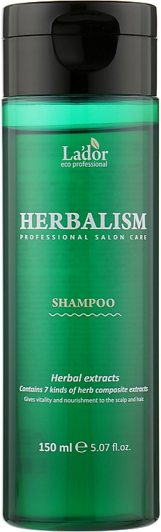 Шампунь успокаивающий с травяными экстрактами - La'dor Herbalism Shampoo — фото N1