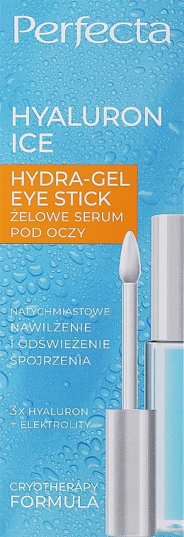 Гелева сироватка для повік - Perfecta Hyaluron Ice Hydra-Gel Eye Serum — фото N1