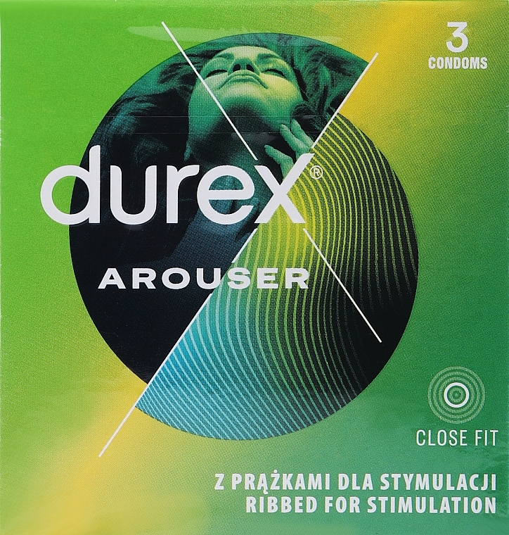Презервативи ребристі, 3 шт. - Durex Arouser — фото N1