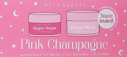 Набор - NCLA Beauty Pink Champange (l/mask/15ml + l/scrub/15ml) — фото N1