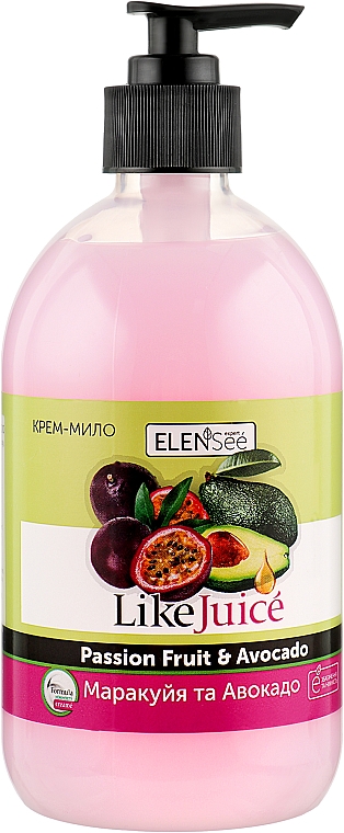 Крем мыло жидкое "Маракуйя-авокадо" - ElenSee Like Juice — фото N1