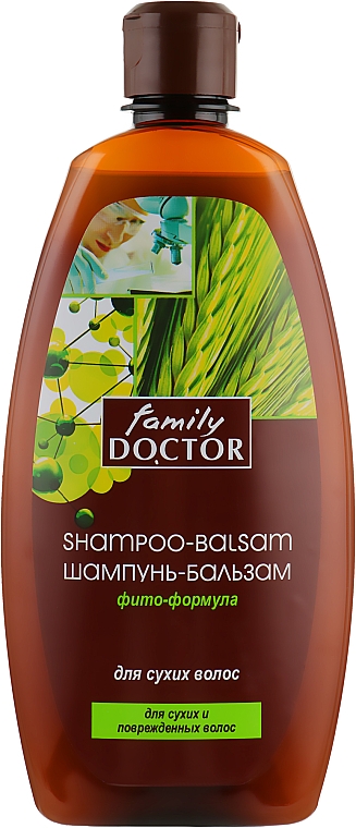Шампунь-бальзам "Фито-формула" для сухих волос - Family Doctor — фото N2