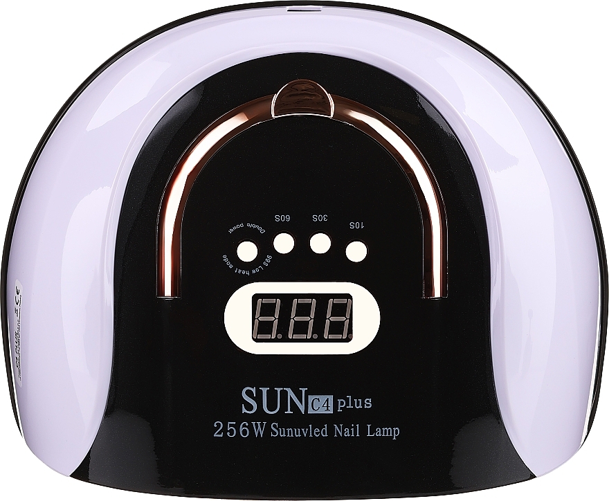 Світлодіодна УФ-лампа для нігтів, чорно-біла - SUN C4 Plus 256W UVLED Nail Lamp — фото N1