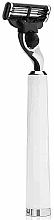 Мужской станок для бритья - Mondial Razor Vespucci Mach3 White — фото N1