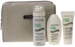 Парфумерія, косметика Набір - Biotherm Biosensitive (cleanser/milk/30ml + hydrator/20ml + lot/spr/30ml + bag) 