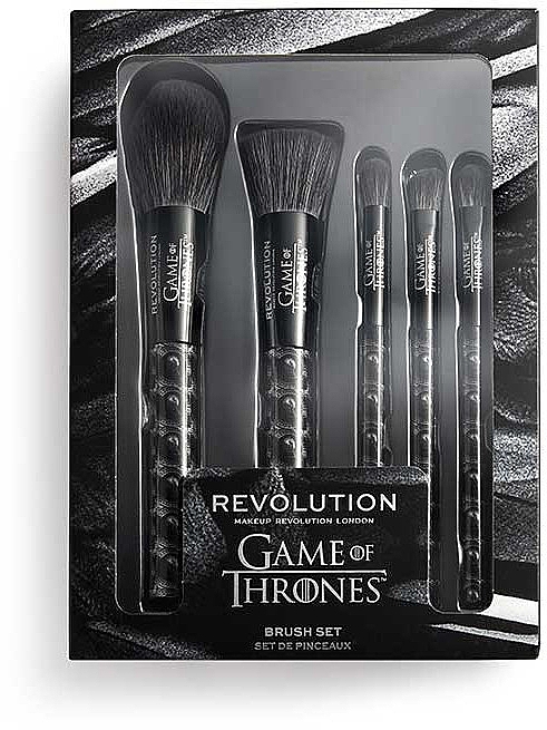 Набір пензлів для макіяжу - Makeup Revolution X Game of Thrones 3 Eyed Raven Eye Brush Set — фото N1