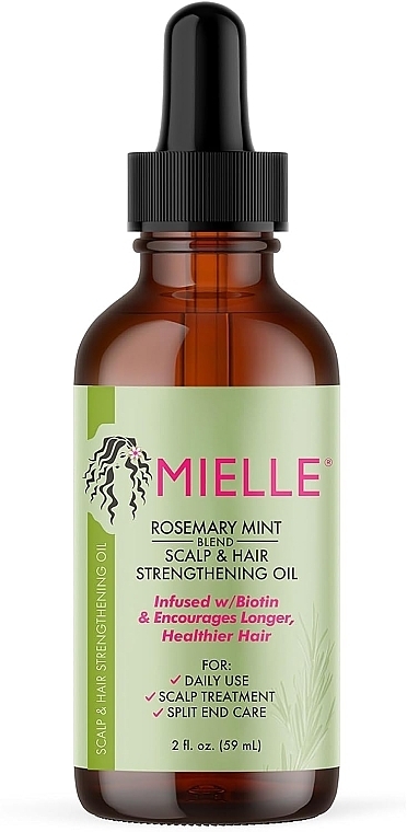 Укрепляющее масло для волос и кожи головы - Mielle Organics Rosemary Mint Scalp & Hair Strengthening Oil — фото N1