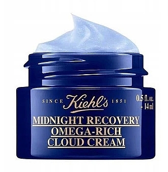 Нічний відновлювальний крем для обличчя - Kiehl's Midnight Recovery Omega-Rich Cloud Cream — фото N2