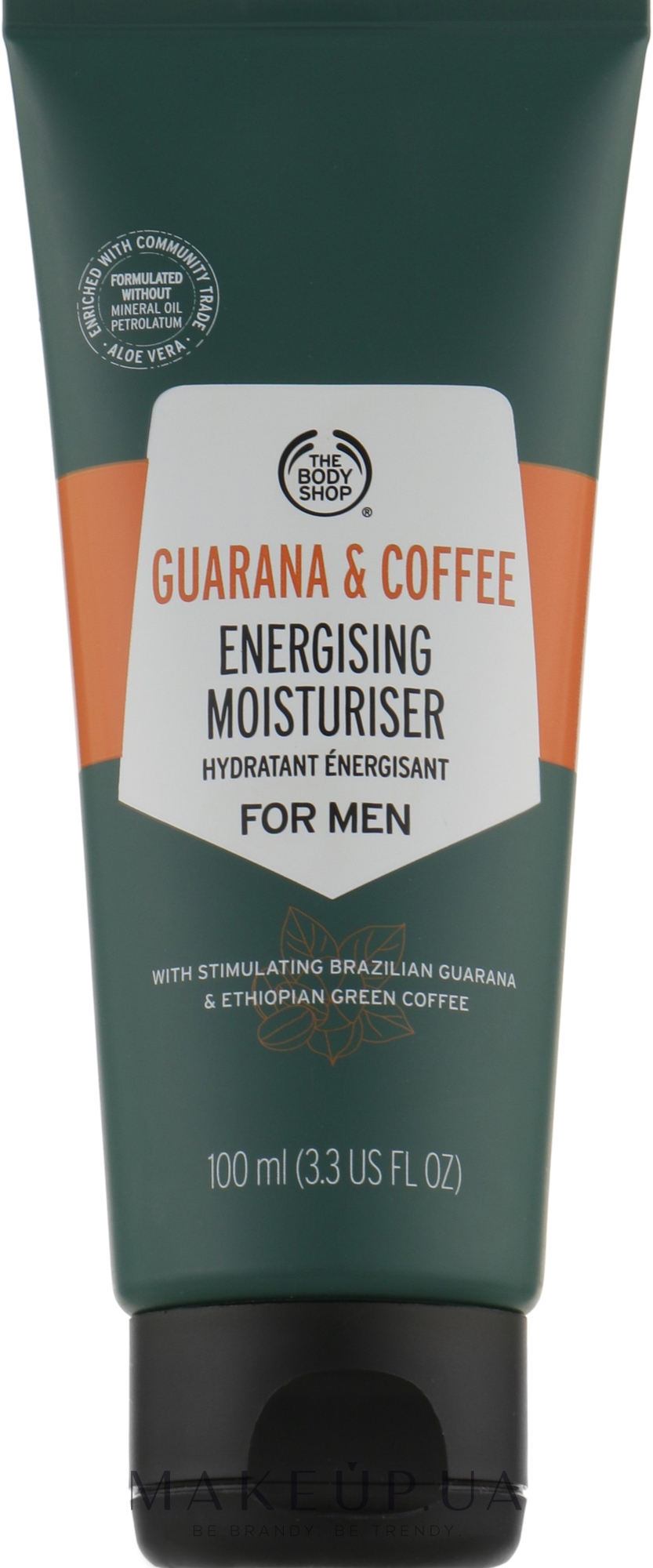 Увлажняющий уход за кожей «Гуарана и кофе» для мужчин - The Body Shop Moisturiser Guarana Coffee — фото 100ml