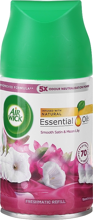  Змінний балон до освіжувача повітря "Місячна лілія" - Air Wick Freshmatic Life Scents — фото N1