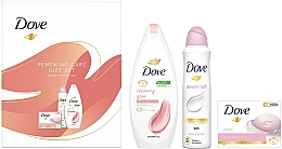 Парфумерія, косметика Набір - Dove Renewing Care Gift Set (sh/gel/250ml + deo/150ml + soap/90g)