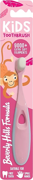 Дитяча зубна щітка, рожева - Beverly Hills Formula 9008 Ultra Soft Kids Toothbrush — фото N1