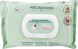Парфумерія, косметика Дитячі вологі серветки, 64 шт. - Naturaverde Baby Disney Bio Delicate Wipes Dumbo