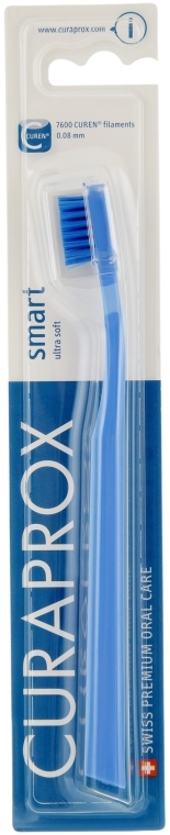 Зубна щітка для дітей "CS Smart" (з 5 років), синя, синя щетина - Curaprox — фото N1