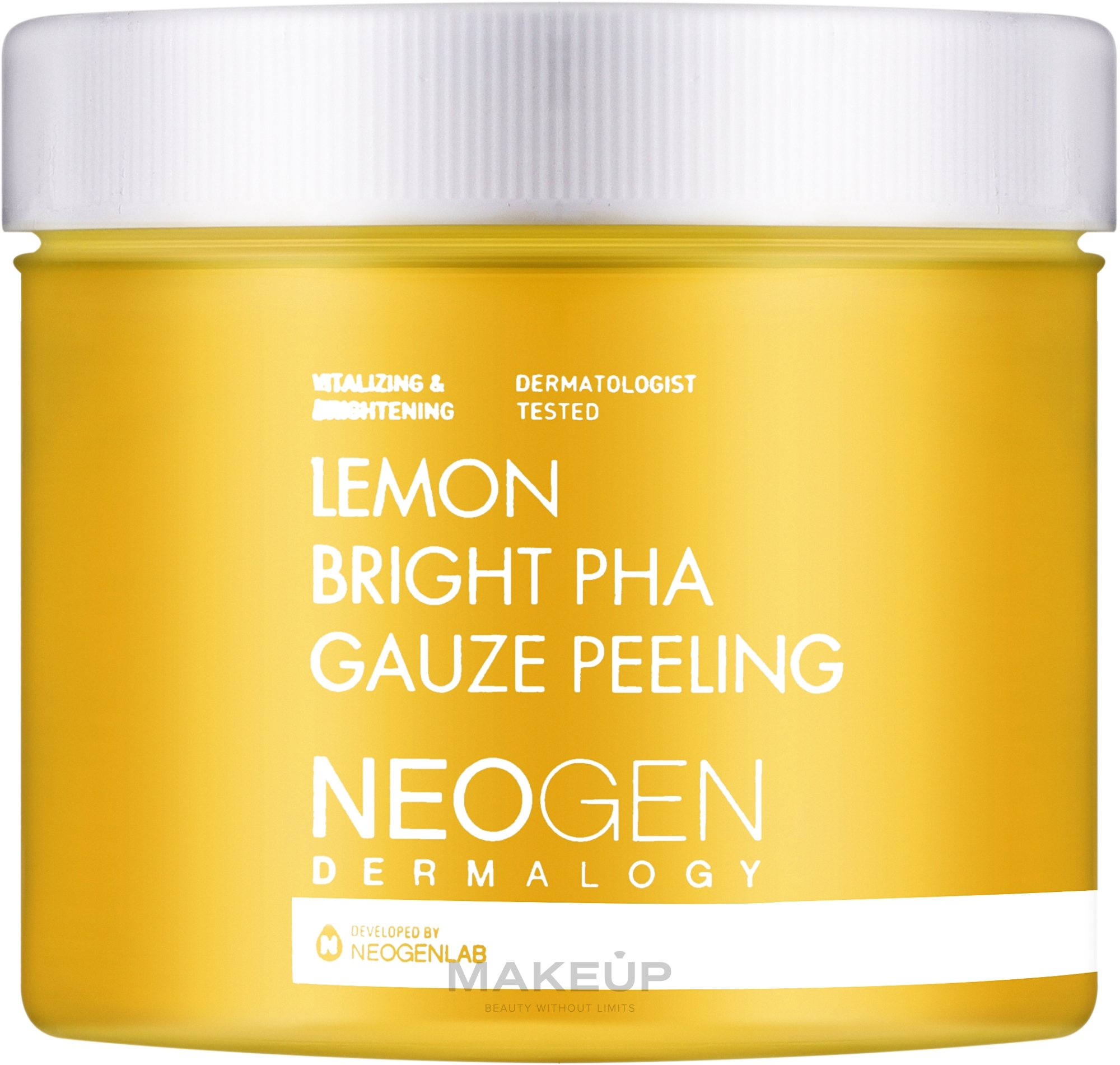 Отшелушивающие пады с экстрактом лимона - Neogen Dermalogy Lemon Bright Pha Gauze Peeling — фото 30шт