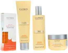 Парфумерія, косметика Набір - Cutrin Premium Protein (shamp/250ml + cond/150ml + mask/150ml + serum/30ml)