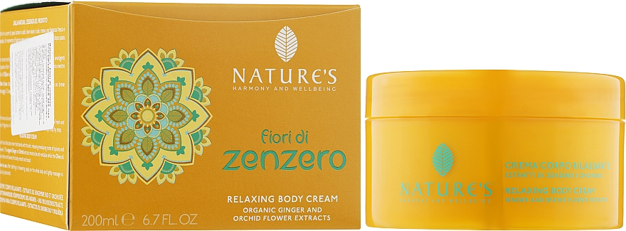 Розслаблювальний крем для тіла - Nature's Fiori di Zenzero Relaxing Body Cream — фото N5