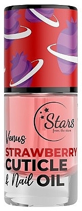 Олія для нігтів і кутикули - Stars from The Stars Cuticle & Nail Oil Venus Strawberry — фото N1