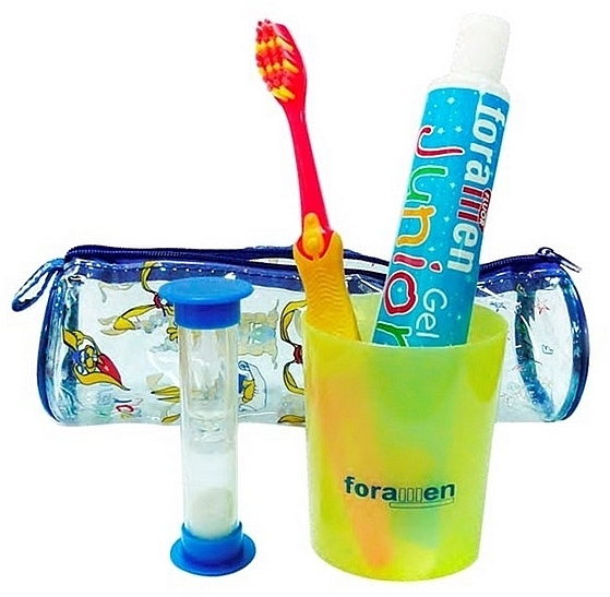 Детский набор для гигиены зубов, 5 продуктов - Foramen Junior Set — фото N1