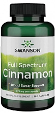 Харчова добавка "Кориця", 375 мг - Swanson Cinnamon — фото N1