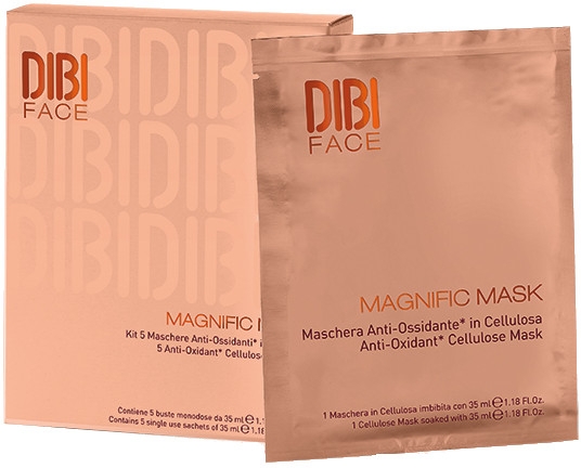 Антиоксидантная маска из целлюлозы - DIBI Milano Prodigio C40 Magnifik Mask — фото N1