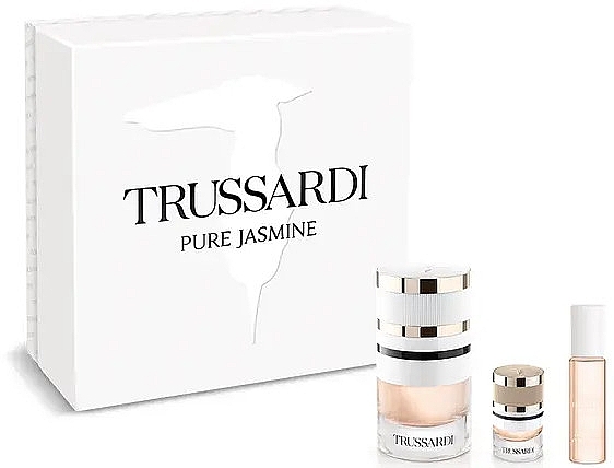 Trussardi Pure Jasmine - Набор (edp/60ml + edp/7ml + edp/10ml) — фото N1