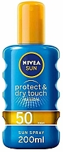 Парфумерія, косметика Сонцезахисний спрей - NIVEA Sun Invisible Protect & Dry Touch Sun Spray SPF 50