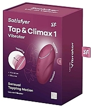 Парфумерія, косметика Кліторальний стимулятор, червоний - Satisfyer Tap & Climax 1 Red