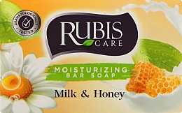 Мыло "Молоко и мед" в бумажной упаковке - Rubis Care Milk & Honey Moisturizing Bar Soap — фото N1