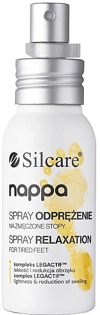 Расслабляющий спрей для уставших ног - Silcare Nappa Relaxing Spray For Swollen And Tired Feet — фото N1