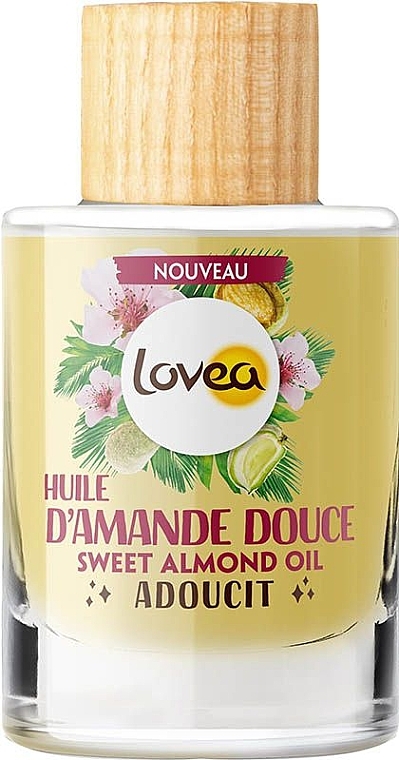 Мягкое масло сладкого миндаля для тела - Lovea Oil — фото N1