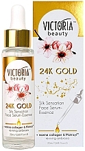 Духи, Парфюмерия, косметика Антивозрастная сыворотка для лица - Victoria Beauty 24K Gold Silk Sensation Face Serum-Essence