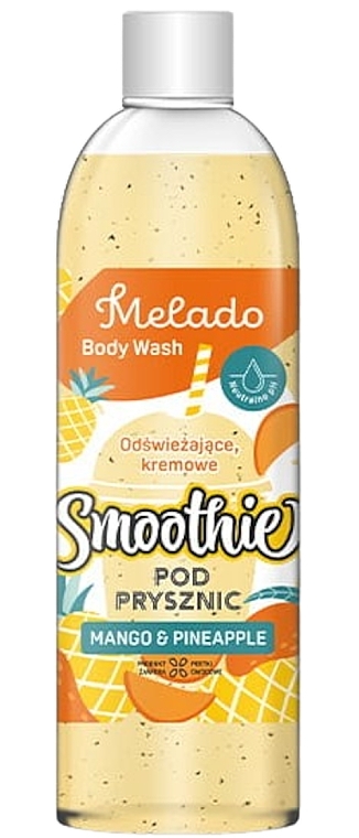 Гель для душу зі скрабом "Ананас і манго" - Natigo Melado Body Wash Mango And Pineapple — фото N1