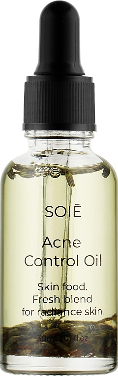 Активна олія для жирної шкіри обличчя - Soie Acne Control Oil — фото N1