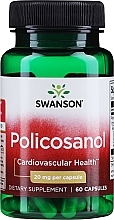 Диетическая добавка "Поликозанол", 20мг 60шт - Swanson Policosanol — фото N1