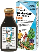 Пищевая добавка для детей "Кальций и витамины" - Floradix Kindervital For Children Fruity — фото N1